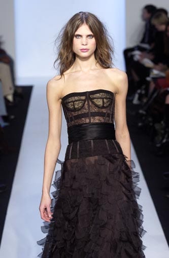 Monique Lhuillier Fall 2004 archive for Emma Roberts